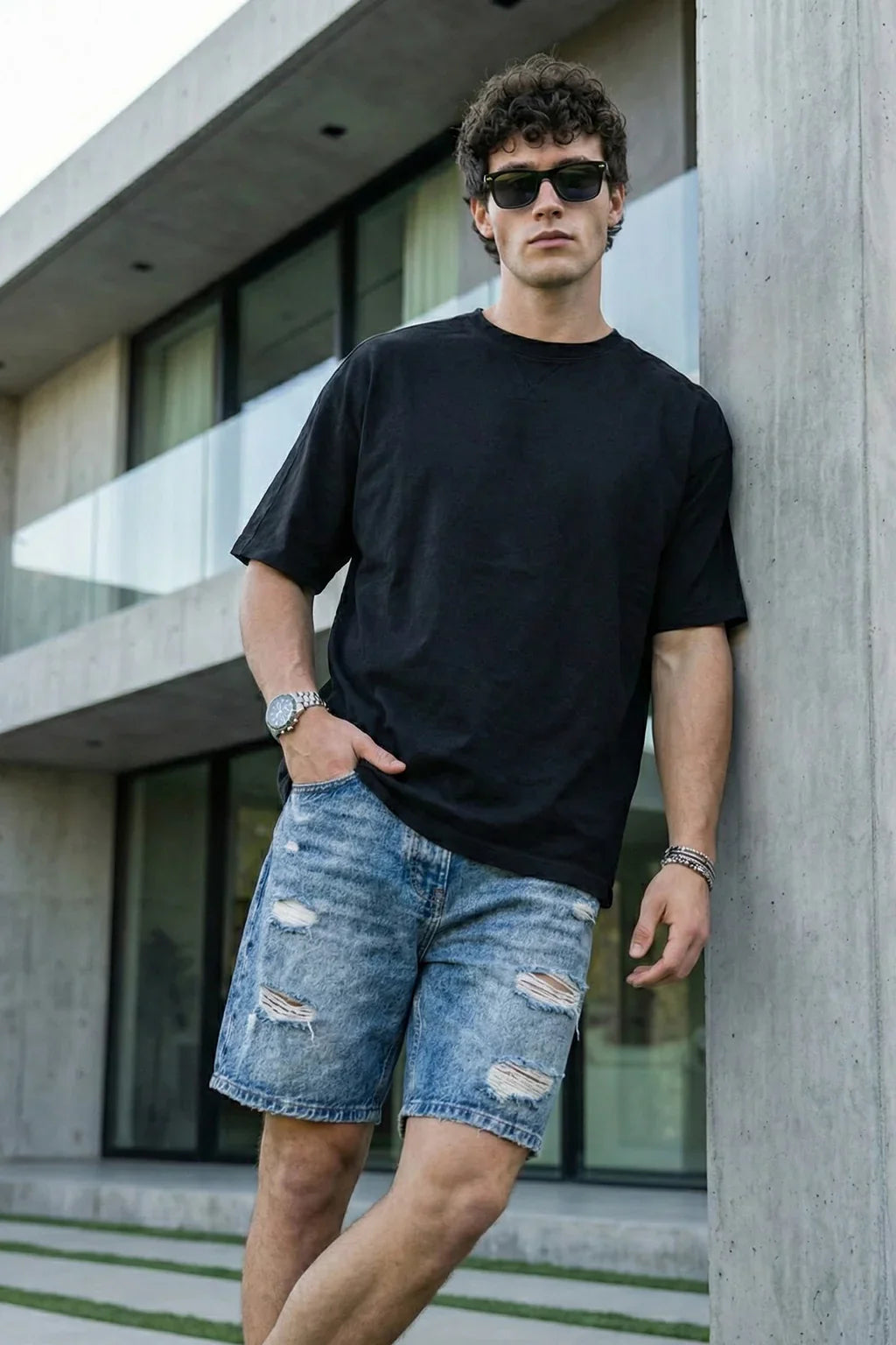 Oversized Unisex Black T-Shirt