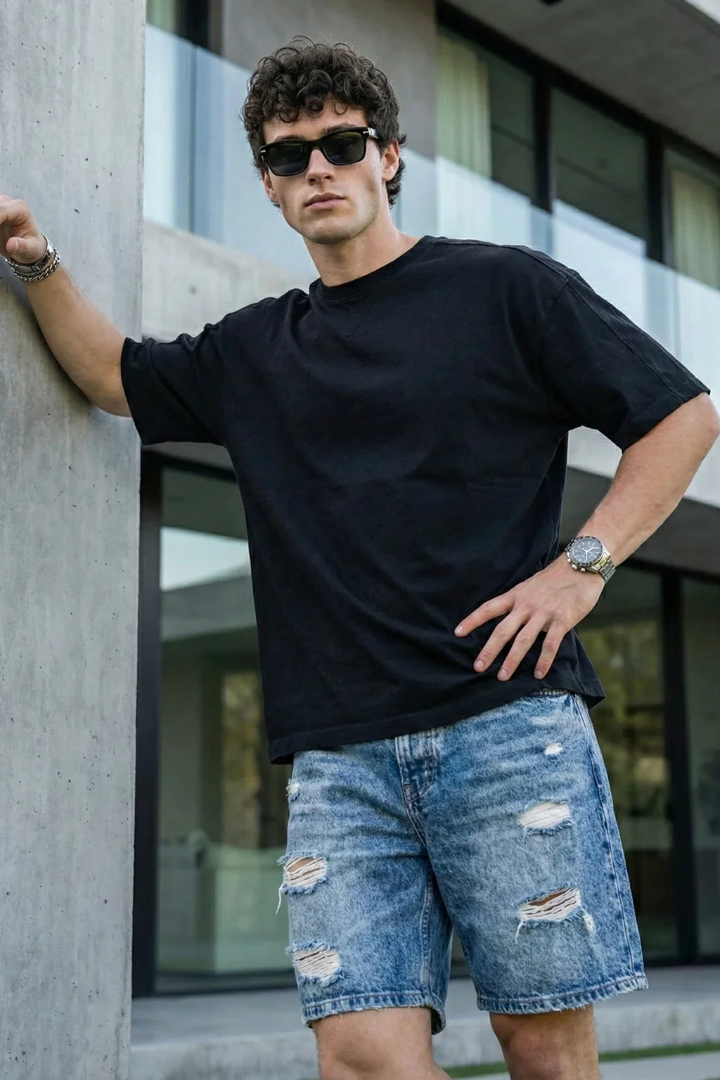 Oversized Unisex Black T-Shirt
