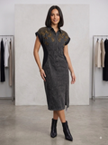 GREY WASH AURELIA BUTTERFLY DENIM DRESS