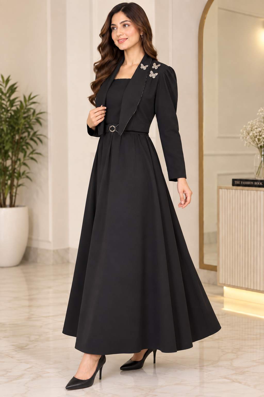 MIDNIGHT GRACE MAXI DRESS