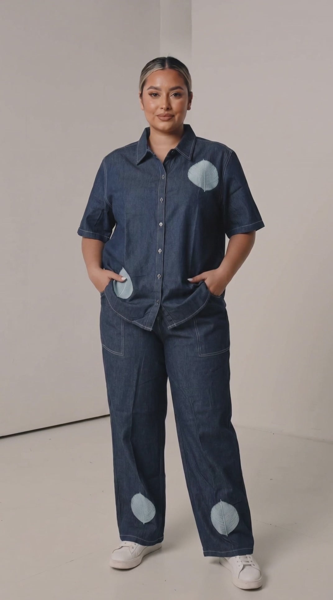 DENIM CORD SET KBMS7234-A